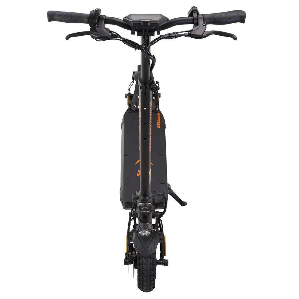 2025 - KuKirin G2 Master, pneus tout-terrain 10 pouces, double moteur 1000 W x 2, batterie 52 V 20,8 Ah, autonomie maximale de 70 km, vitesse maximale de 60 km/h, freins à disque avant et arrière + amortisseurs hydrauliques