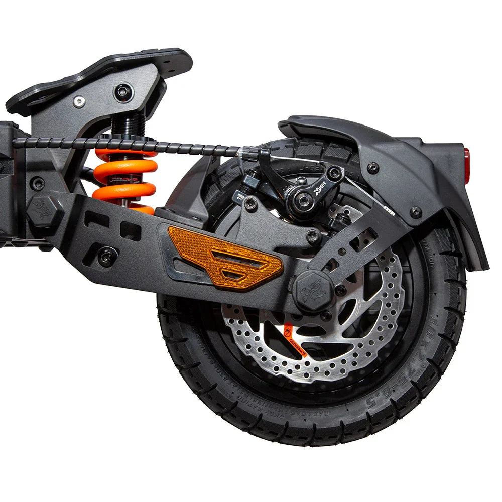 2025 - KuKirin G2 Master, pneus tout-terrain 10 pouces, double moteur 1000 W x 2, batterie 52 V 20,8 Ah, autonomie maximale de 70 km, vitesse maximale de 60 km/h, freins à disque avant et arrière + amortisseurs hydrauliques