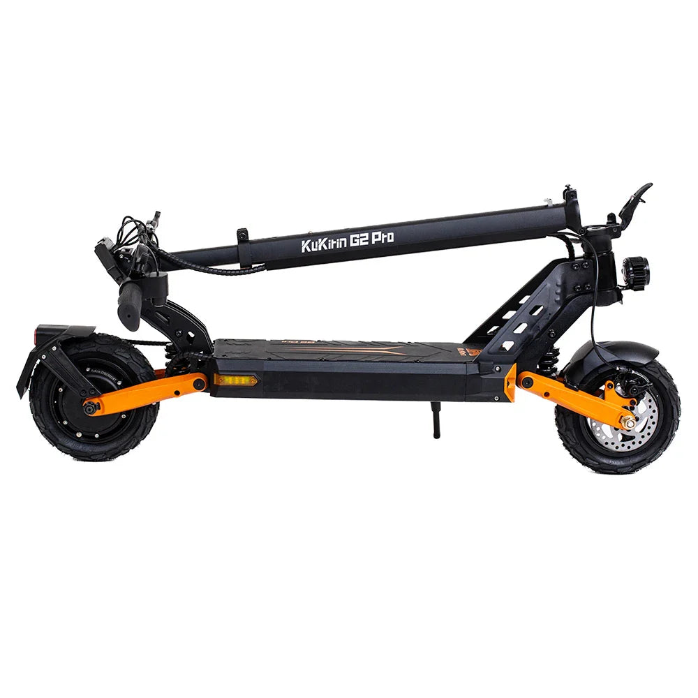 2025 - G2 pro ! Trottinette électrique pliable KuKirin G2 Pro Adventurers Dream Pneu pneumatique 9,0 x 3,0 pouces Moteur sans balais 600 W Batterie 48 V 15 Ah Vitesse maximale 45 km/h Portée maximale 55 km Écran LCD LED avec siège - Noir