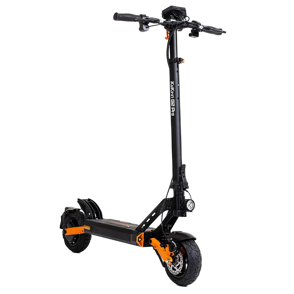 2025 - G2 pro ! Trottinette électrique pliable KuKirin G2 Pro Adventurers Dream Pneu pneumatique 9,0 x 3,0 pouces Moteur sans balais 600 W Batterie 48 V 15 Ah Vitesse maximale 45 km/h Portée maximale 55 km Écran LCD LED avec siège - Noir