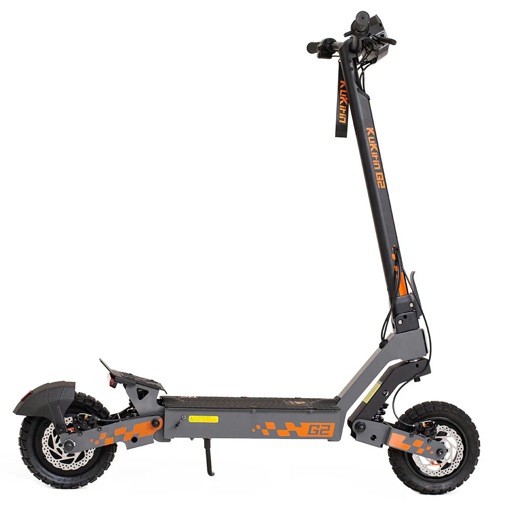 2025 - Kukirin G2 Foldable Electric Scooter moteur 800 W, batterie 48 V 15,6 Ah, pneus 10 pouces, vitesse maximale 45 km/h, autonomie 55 km, écran tactile, freins à disque, système d'éclairage, noir