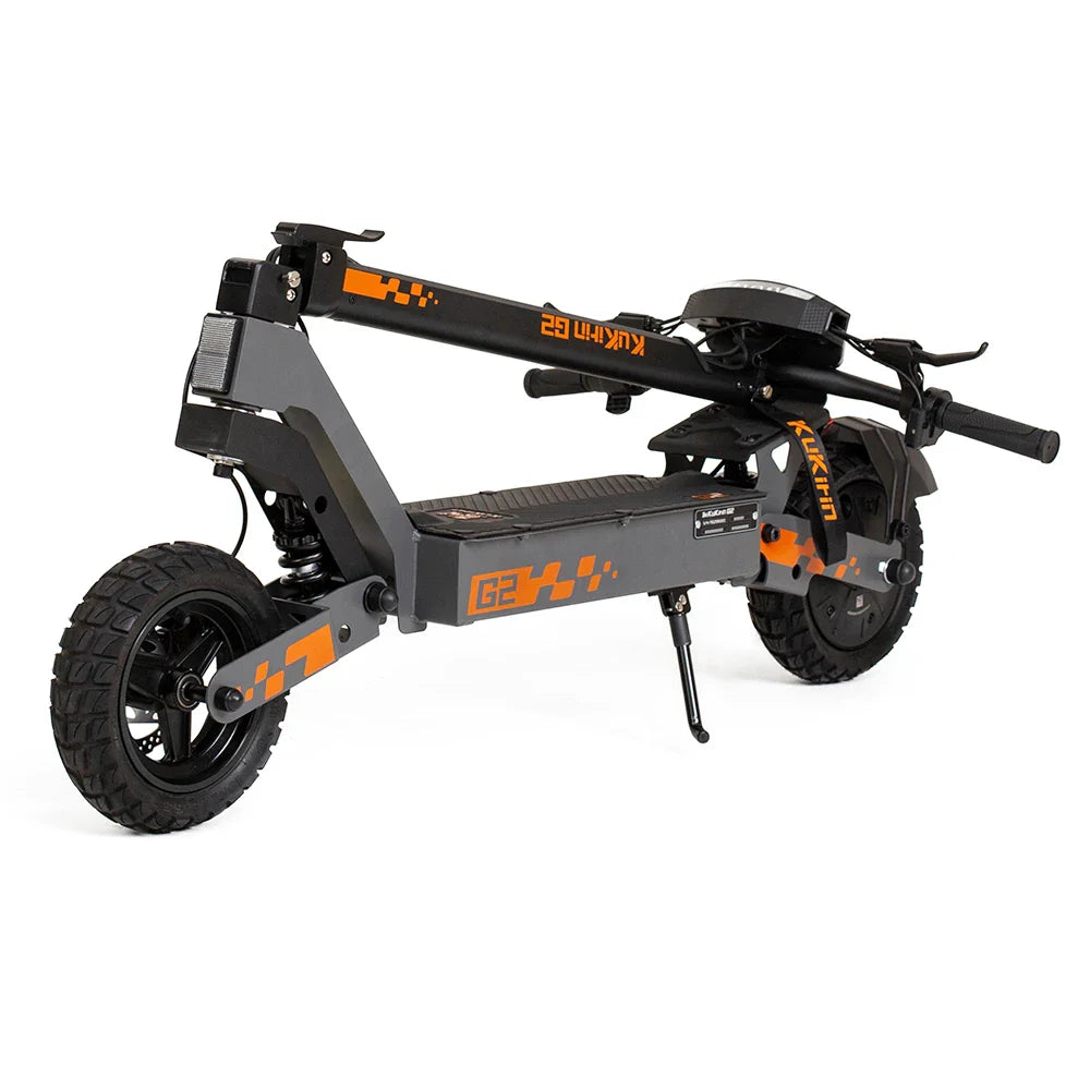 2025 - Kukirin G2 Foldable Electric Scooter moteur 800 W, batterie 48 V 15,6 Ah, pneus 10 pouces, vitesse maximale 45 km/h, autonomie 55 km, écran tactile, freins à disque, système d'éclairage, noir