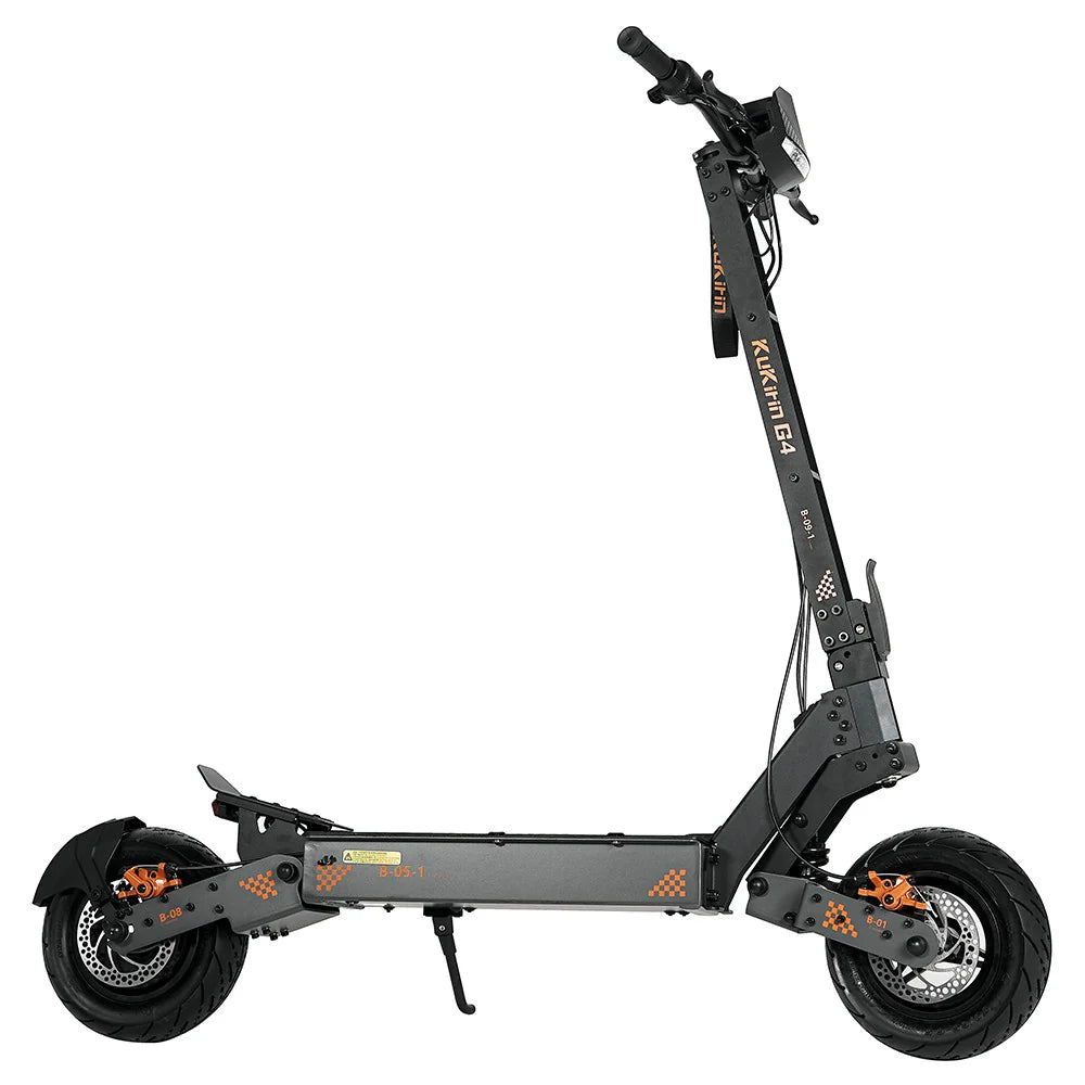 Kugoo KuKirin G4 avec moteur 2000 W, batterie 60 V 20 Ah, portée maximale de 75 km, vitesse maximale de 70 km/h, pneus tubeless de 11 pouces, clignotants