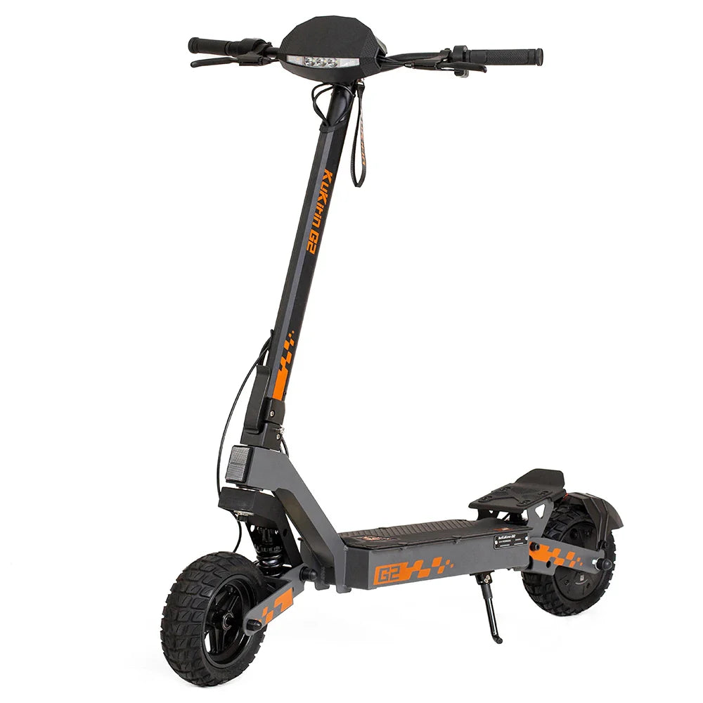 2025 - Kukirin G2 Foldable Electric Scooter moteur 800 W, batterie 48 V 15,6 Ah, pneus 10 pouces, vitesse maximale 45 km/h, autonomie 55 km, écran tactile, freins à disque, système d'éclairage, noir